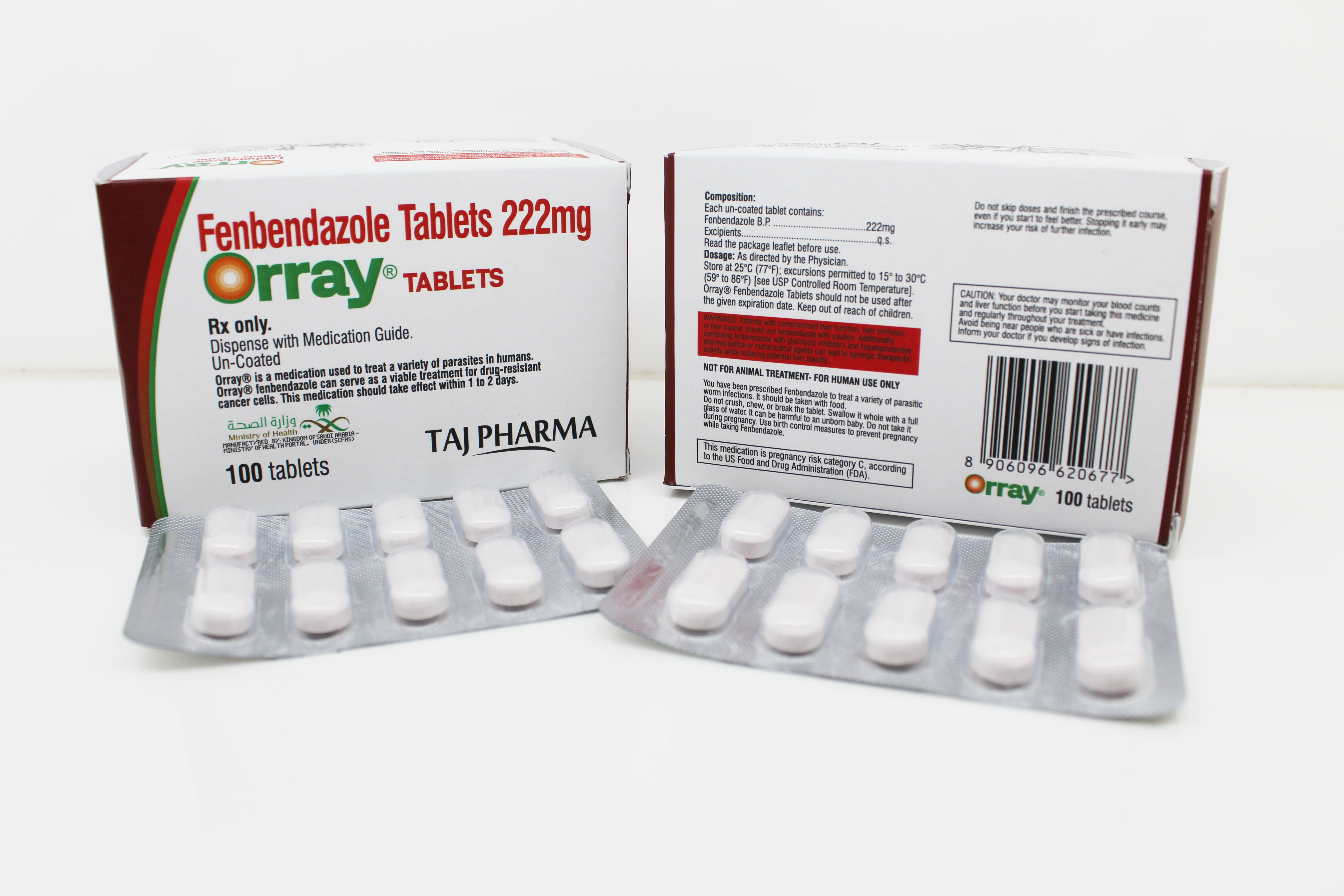 Fenbendazole Tablets 222mg - Fenbendazole Tablets 222mg Manufacturers India & Pioneer Exporters manufactured by Taj Pharma India for global export
